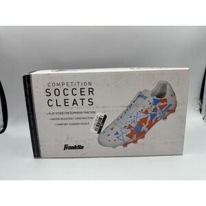 Franklin Sports New Competition Soccer Cleats Size 2 - Blue & Orange - #2148
